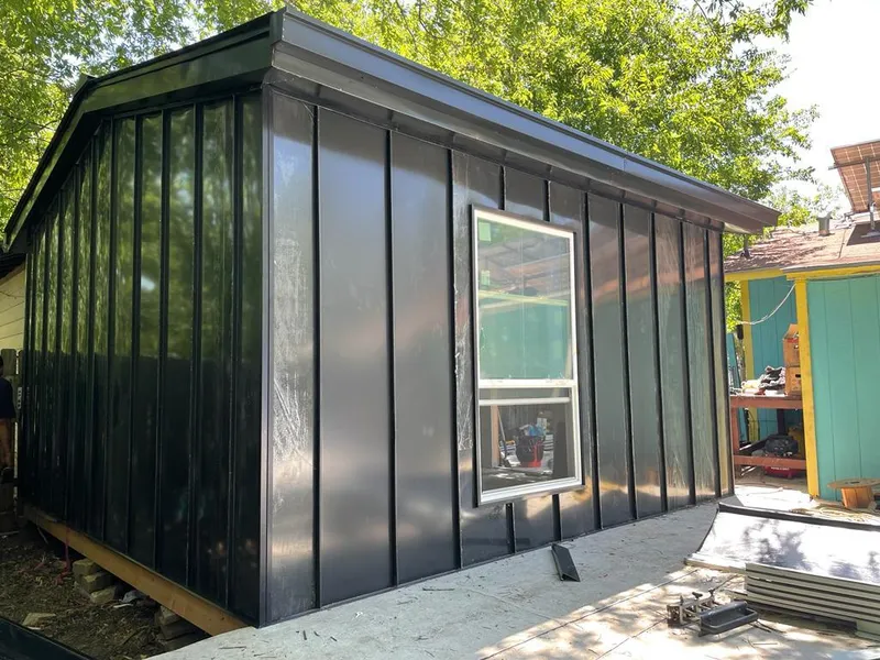 Black standing seam metal wall panels for Roof Inspection in Upland