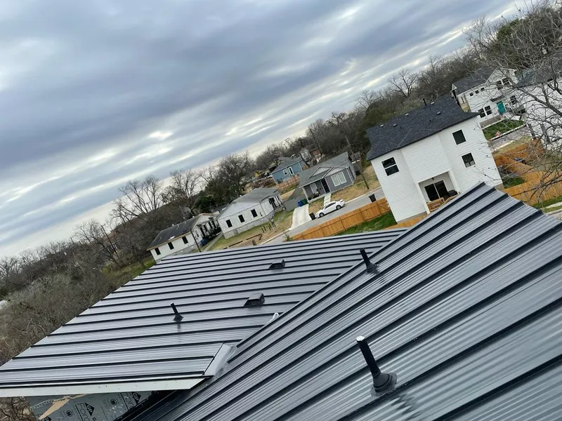 Standing seam metal roof panels with vents for Skylight Repair in Upland